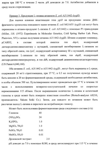 Способ получения l-треонина с использованием бактерии, принадлежащей к роду escherichia, в которой инактивирован ген ygid (патент 2396349)