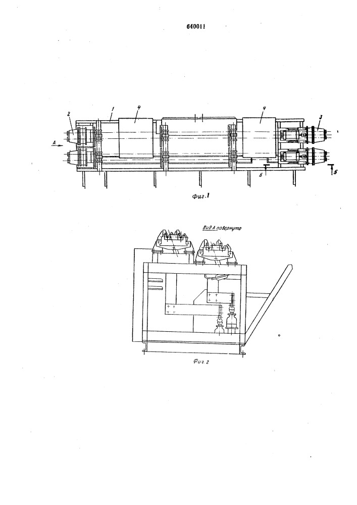 Установка для электронагрева арматурных стержней (патент 640011)