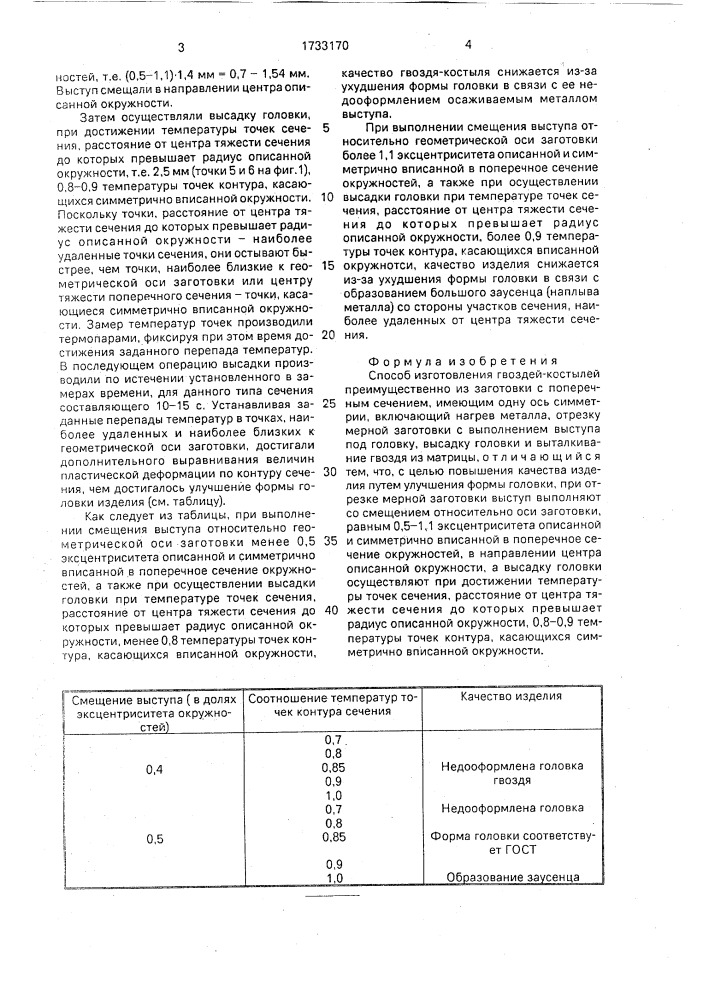 Способ изготовления гвоздей-костылей (патент 1733170)