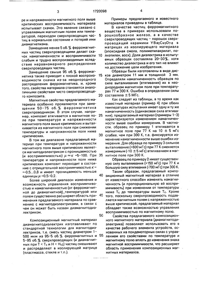Композиционный магнитный материал (патент 1720098)