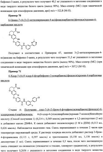 Производные феноксихроманкарбоновой кислоты, замещенные в 6-ом положении (патент 2507200)