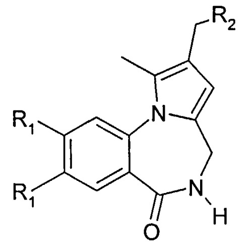 Способ получения производных 2-диалкиламинопирроло[1,2-альфа][1,4]бензодиазепина (патент 2518102)