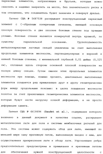 Невозгораемые усиленные, легковесные панели на вяжущем веществе и металлокаркасная система для покрытия пола (патент 2358077)