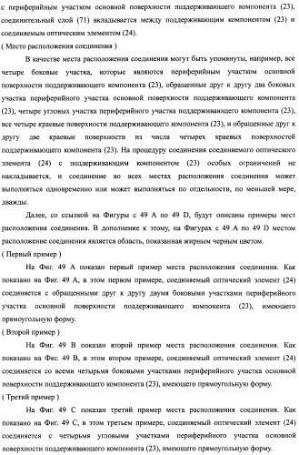 Слоистый блок оптического элемента и способ его изготовления, подсветка и жидкокристаллическое устройство отображения (патент 2421658)