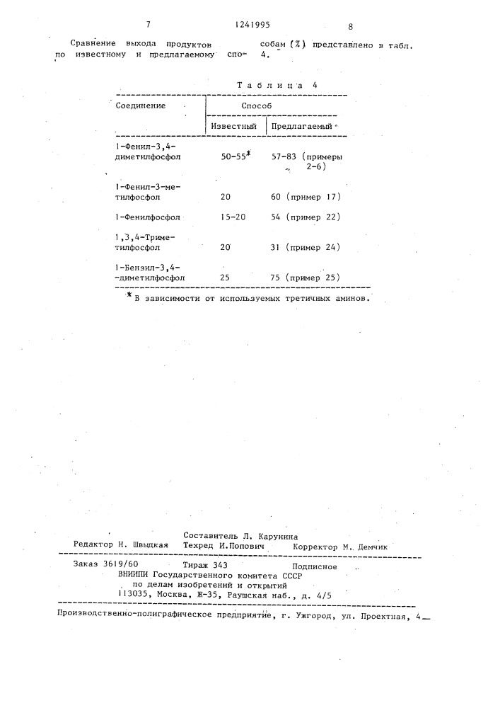 Способ получения фосфолов (патент 1241995)