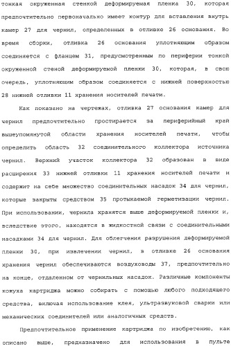 Картридж для устройства цифровой камеры печатания на гуммированной бумаге (патент 2344042)