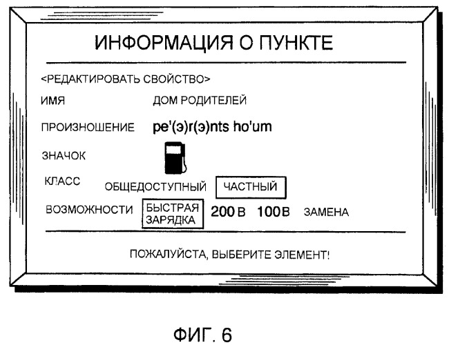 Устройство и способ предоставления информации о станциях увеличения величины заряда батареи (патент 2489680)