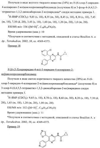 Производные пиразина, полезные в качестве антагонистов аденозинового рецептора (патент 2417994)