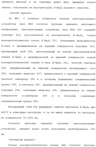 Способ выращивания тонкой монокристаллической пленки, светоизлучающее устройство на основе ga2o 3 и способ его изготовления (патент 2313623)