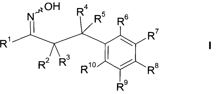 1-гидроксиимино-3-фенил-пропаны (патент 2579114)