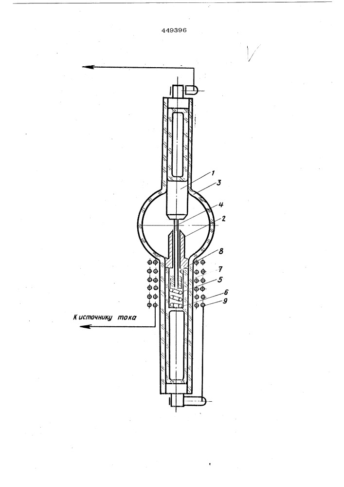 Электродный узел для газоразрядных ламп высокого и сверхвысокого давления (патент 449396)