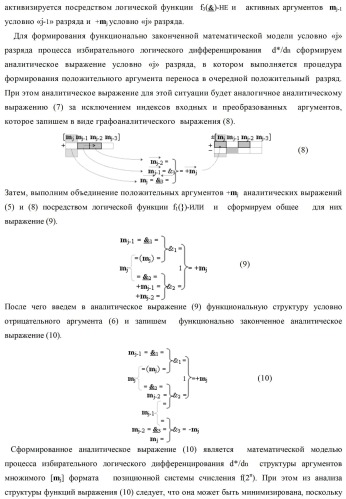 Способ избирательного логического дифференцирования d*/dn позиционных аналоговых сигналов &#177;[mj]f(2n) с учетом их логического знака m(&#177;) и функциональная структура для его реализации (варианты русской логики) (патент 2417431)