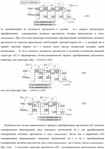 Способ формирования сквозного последовательного переноса в процедуре логического дифференцирования d/dn позиционных аргументов [mj]f(2n) с учетом их знака для формирования позиционно-знаковой структуры &#177;[mj]f(+/-)min с минимизированным числом активных в ней аргументов (варианты) (патент 2420869)