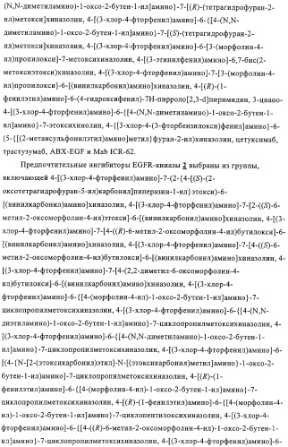 Новые лекарственные композиции на основе новых антихолинергических средств и ингибиторов egfr-киназы (патент 2317828)