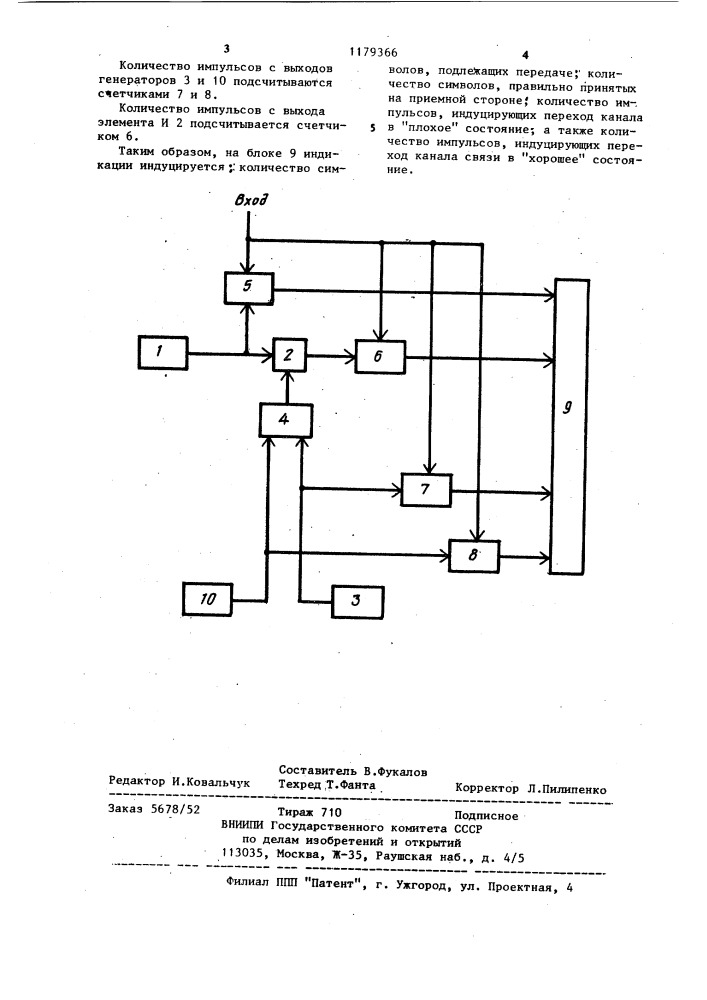 Устройство для моделирования систем связи (патент 1179366)