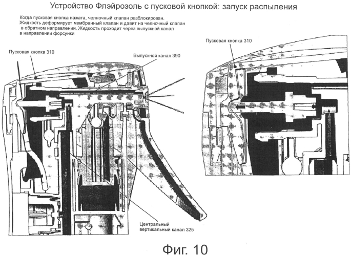 Устройство распыления с функциями аэрозольного устройства ("flairosol") (патент 2577264)