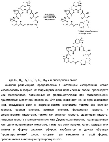 Аналоги рапамицина и их применение при лечении неврологических, пролиферативных и воспалительных заболеваний (патент 2394036)