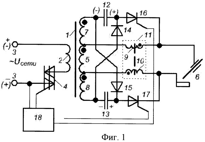 Схема инвертора на тиристорах