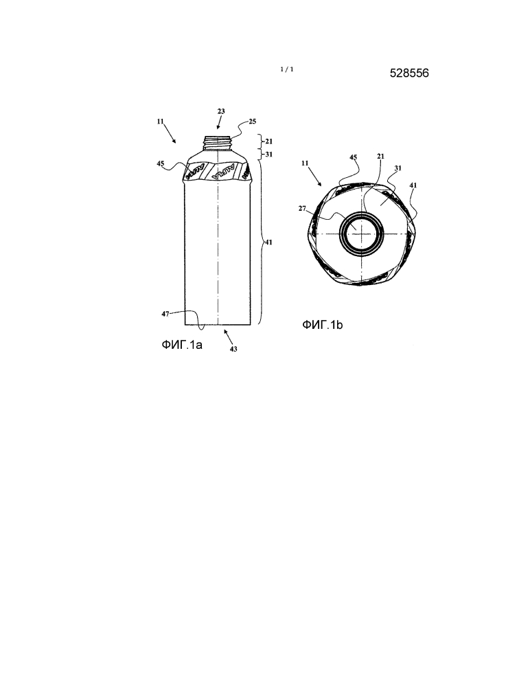 Туба, полученная экструзионно-раздувным формованием (патент 2641746)