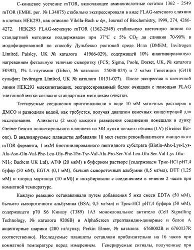 Производные 2-метилморфолин пиридо-, пиразо- и пиримидо-пиримидина в качестве ингибиторов mtor (патент 2445312)