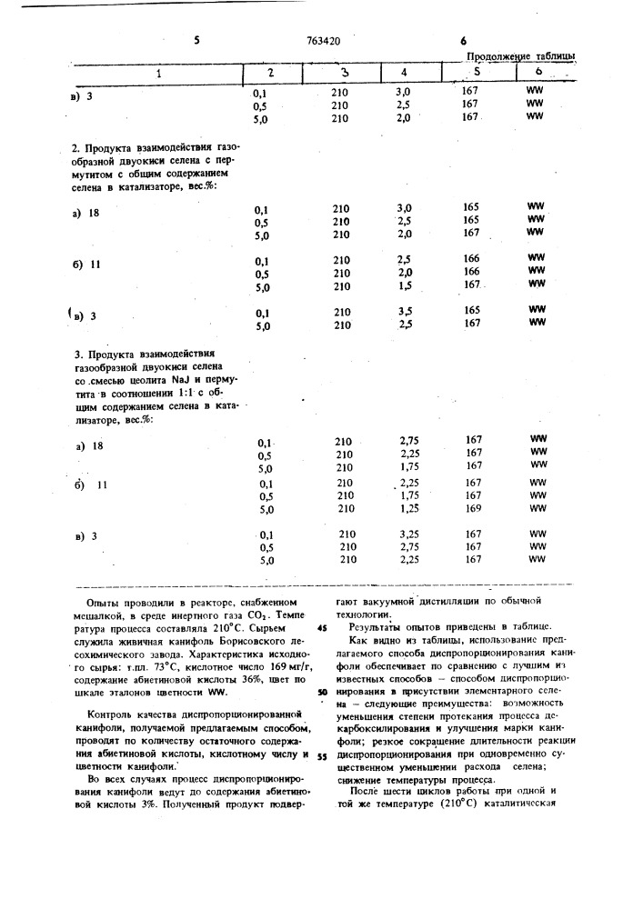 Способ диспропорционирования канифоли (патент 763420)