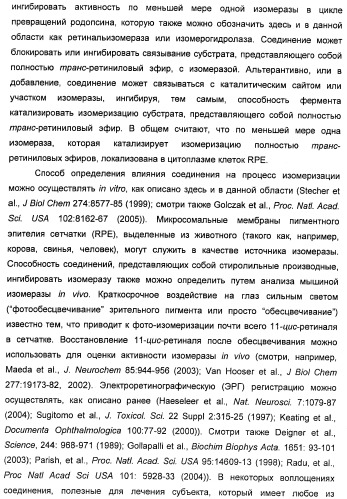 Соединения, представляющие собой стиролильные производные, для лечения офтальмических заболеваний и расстройств (патент 2494089)