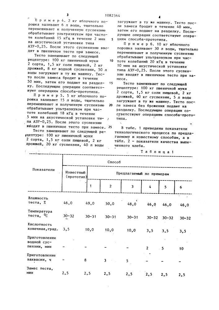 Способ производства хлеба (патент 1082364)