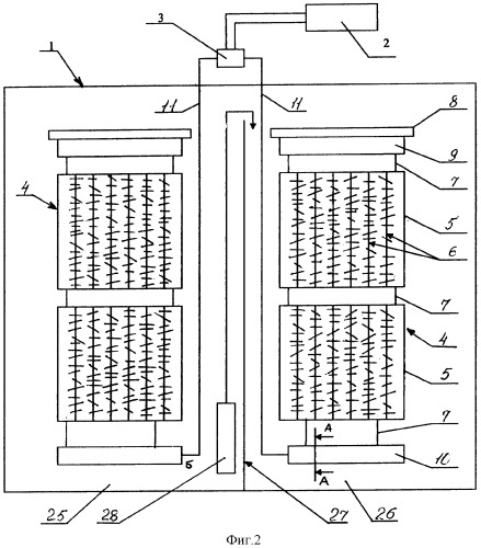 Секционный способ очистки сточных вод и устройство его осуществления (патент 2329198)