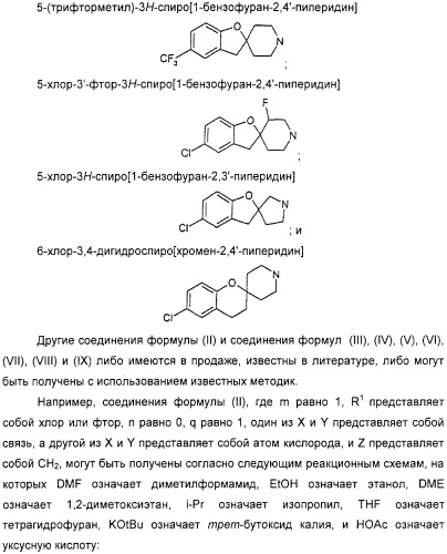 Новые трициклические спиропиперидины или спиропирролидины (патент 2320664)
