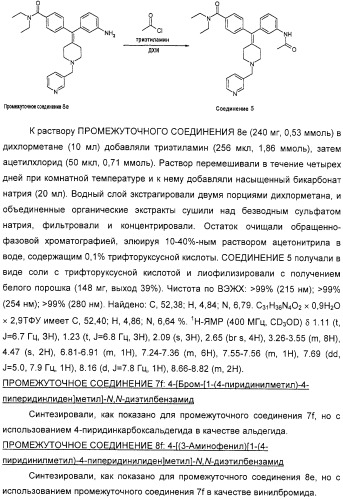 Производные диарилметилиденпиперидина, их применение, способы и промежуточное соединение для их получения (патент 2324680)