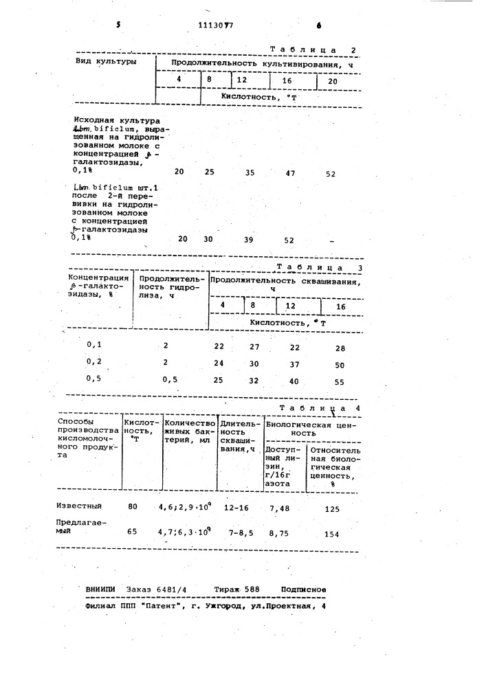 Способ производства кисломолочного продукта (патент 1113077)