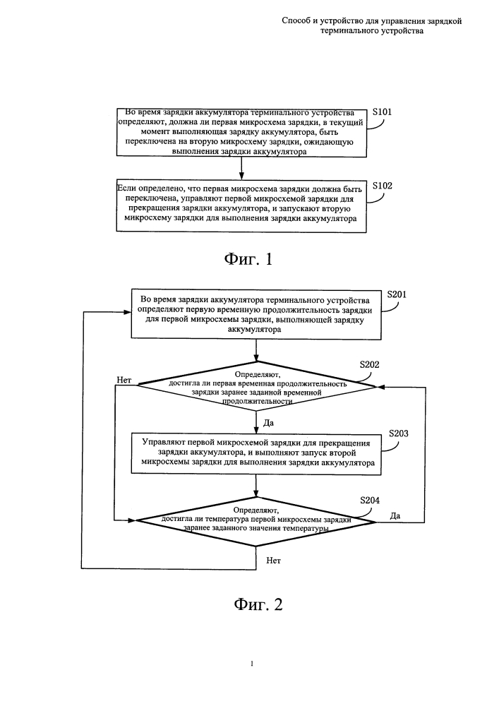 Способ и устройство для управления зарядкой терминального устройства (патент 2632120)