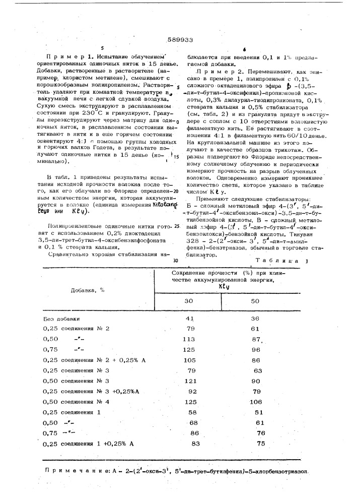 Композиция на основе полипропилена (патент 589933)