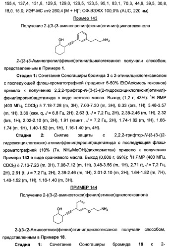 Соединения, представляющие собой алкинилфенильные производные, для лечения офтальмических заболеваний и расстройств (патент 2470910)