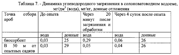 Способ очистки от нефти и нефтепродуктов морских и солоноватоводных экосистем в условиях высоких широт (патент 2571180)