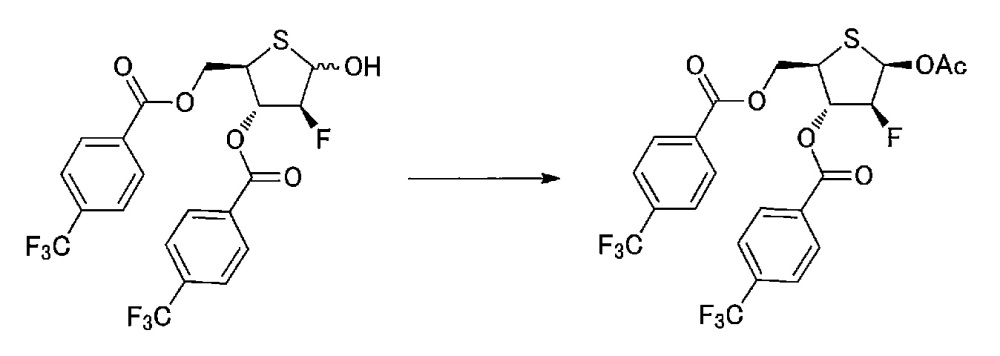 Синтетическое промежуточное соединение 1-(2-дезокси-2-фтор-4-тио-β-d-арабинофуранозил)цитозина, синтетическое промежуточное соединение тионуклеозида и способ их получения (патент 2633355)