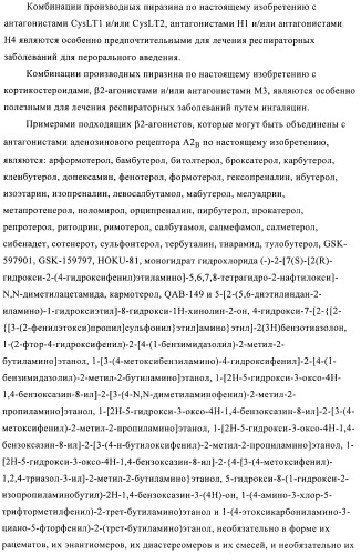 Производные пиразина, полезные в качестве антагонистов аденозинового рецептора (патент 2417994)