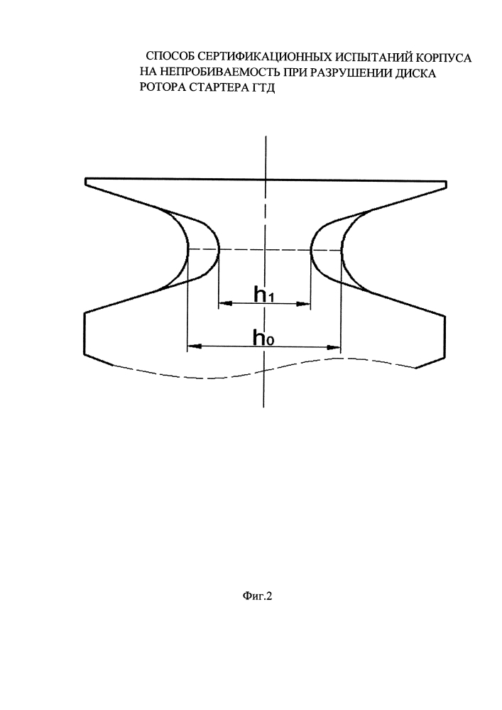 Способ сертификационных испытаний корпуса на непробиваемость при разрушении диска ротора стартера гтд (патент 2607145)