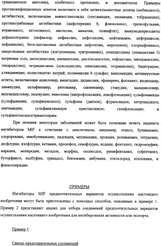 Ингибиторы фактора ингибирования миграции макрофага и способы для их идентификации (патент 2327695)