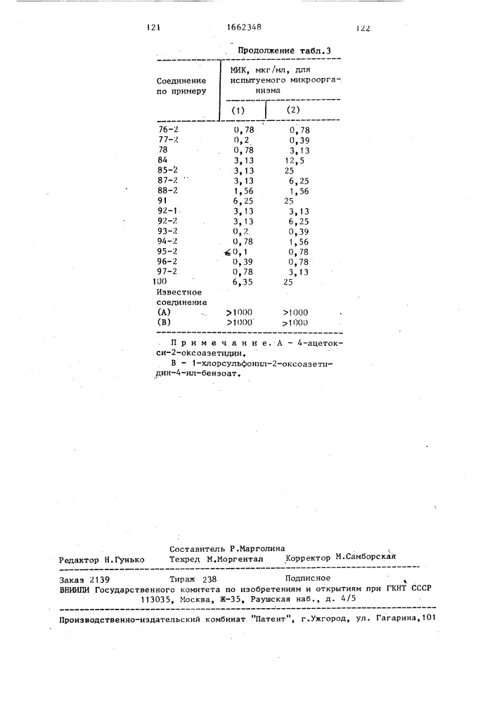 Способ получения призводных 2-оксоазетидина (патент 1662348)