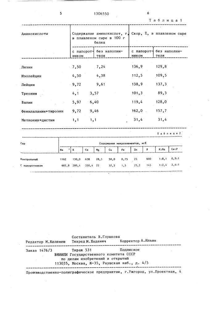 Способ производства плавленого сыра (патент 1306550)