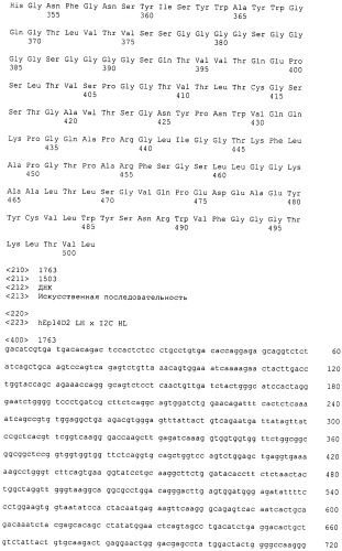 Pscaxcd3, cd19xcd3, c-metxcd3, эндосиалинxcd3, epcamxcd3, igf-1rxcd3 или fap-альфаxcd3 биспецифическое одноцепочечное антитело с межвидовой специфичностью (патент 2547600)