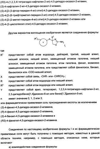 Новые 2-аминооксазолины в качестве лигандов taar1 для заболеваний цнс (патент 2473545)