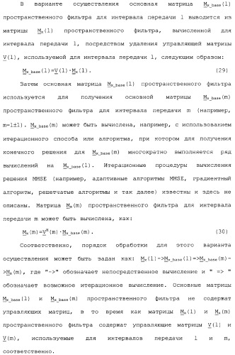 Эффективное вычисление матриц пространственного фильтра для управления разнесением на передаче в системе связи mimo (патент 2363101)