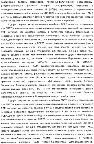 Использование ингибиторов pde7 для лечения нарушений движения (патент 2449790)