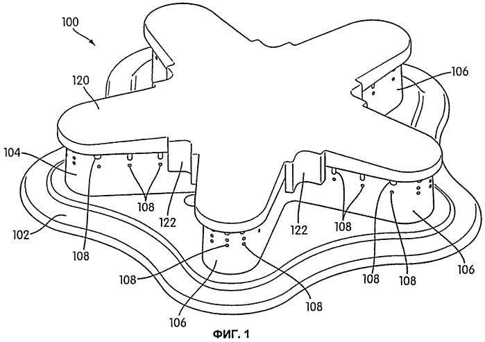 Конфигурация отверстий звездообразной горелки (патент 2455563)