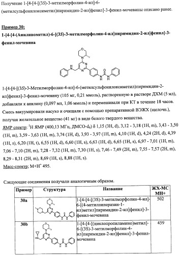 Производные морфолинопиримидина, полезные для лечения пролиферативных нарушений (патент 2440349)