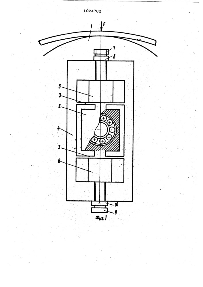Устройство для измерения натяжения (патент 1024762)