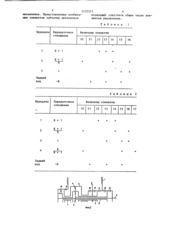 Планетарная коробка передач (патент 1232513)