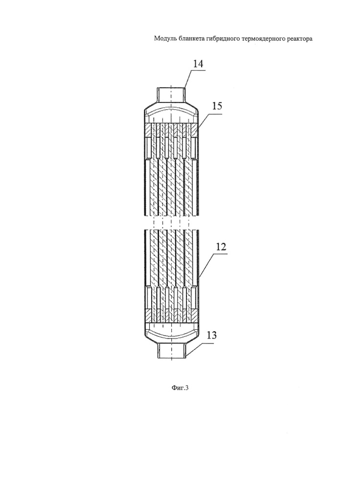 Модуль бланкета гибридного термоядерного реактора (патент 2649854)